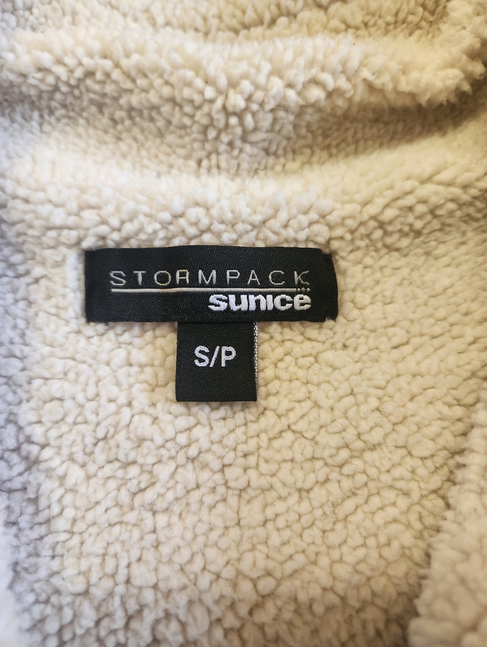 Sunice Stormpack Fair Isle Sherpa Lined Knit Sweater Zip Cardigan Jacket Size S - Picture 4 of 7